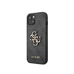 Guess Coque pour Apple iPhone 13 Mini PU 4G Big Gris