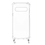 Avizar Coque Galaxy S10 Plus Anneau personnalisable avec bijou/Chaîne - Transparent