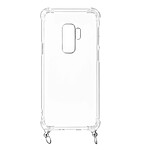 Avizar Coque Galaxy S9 Plus Anneau personnalisable avec bijou/Chaîne - Transparent