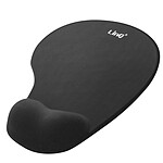 LinQ Tapis de souris ergonomique avec repose-poignet anti-fatigue Noir