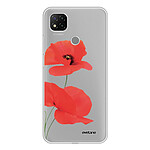 Evetane Coque Xiaomi Redmi 9C 360 intégrale transparente Motif Coquelicot Tendance