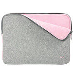 Mobilis - Sacoche pc portable à mémoire de forme 12.5 14 pouces gris rose