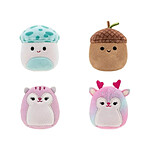 Squishville Mini Squishmallows - Pack 4 peluches Autumn Friends Squad 5 cm