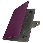 Avizar Housse pour Tablette 10 Pouces Universelle Effet Cuir Vieilli Support Vidéo  Violet