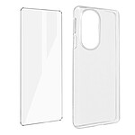 Avizar Coque pour Motorola Edge 30 Pro Silicone Souple et Film Verre Trempé 9H  transparent