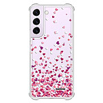 Evetane Coque Samsung Galaxy S21 FE Silicone antichocs Solides coins renforcés  transparente Motif Confettis De Coeur