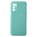 Avizar Coque Oppo A16 et Oppo A16s Silicone Semi-rigide Finition Soft-touch Turquoise