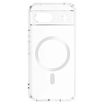 Avizar Coque MagSafe pour Google Pixel 8A Semi-rigide Coins Bumper Transparent