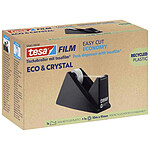 TESA Dévidoir de bureau Easy Cut Economy, équipé, noir