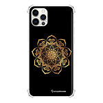 LaCoqueFrançaise Coque iPhone 12/12 Pro anti-choc souple angles renforcés transparente Motif Mandala Or