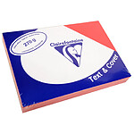 CLAIREFONTAINE Paquet de 100 Couvertures reliure Text&Cover Toilé 270g A4 210x297 mm Rouge turc x 5