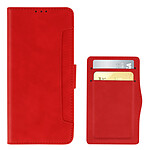 Avizar Housse Realme 6i Étui Folio Portefeuille Fonction Support Rouge