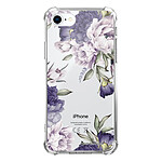 LaCoqueFrançaise Coque iPhone 7/8/ iPhone SE 2020 anti-choc souple angles renforcés transparente Motif Pivoines Violettes