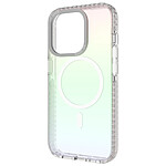 So Seven Coque pour iPhone 15 Pro MagSafe Iridescent Arc-en-ciel Multicolore