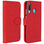 Avizar Housse Huawei P30 Lite Étui Folio Portefeuille Support Stand - Rouge