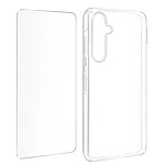 Avizar Coque protection intégrale pour Samsung Galaxy A55 5G verre trempé Transparent