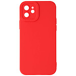 Avizar Coque pour iPhone 11 Silicone Mat Protection Caméra Rouge