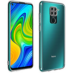 Avizar Coque Xiaomi Redmi Note 9 Silicone Souple et Film Verre Trempé 9H