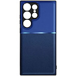 Avizar Coque pour Samsung Galaxy S24 Ultra Rigide Contour souple Antichoc Bleu