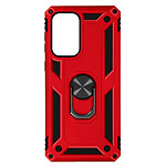 Avizar Coque pour Samsung Galaxy A33 5G Antichoc Bi-matière Bague Support Vidéo rouge