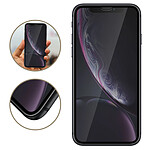 Avizar Film iPhone XR Protection Ecran Verre Trempé contour Noir