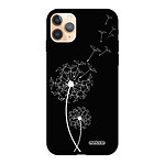 Evetane Coque iPhone 11 Pro Silicone Liquide Douce noir Pissenlit