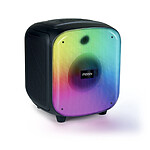 Mooov 477370 - Enceinte Party Cube sans fil avec effets lumineux - Noire et bleue