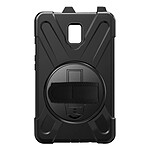 Avizar Coque pour Samsung Galaxy Tab Active 2 Antichoc Bi matière Poignée Rotative Support  Noir