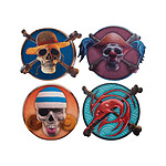 One Piece - Pack 4 sous-verres Characters 1