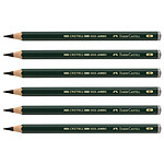 FABER-CASTELL Crayon CASTELL 9000 Jumbo Large Mine 5,3 mm 8B x 6