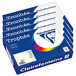 CLAIREFONTAINE Ramette Papier FSC A4 160g 250 Feuilles Ivoire x 5