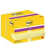 POST-IT Pack 12 Bloc-note adhésif Super Sticky Notes, 51 x 76 mm Jaune