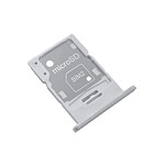 Clappio Tiroir carte SIM pour Samsung Galaxy M34 Dual Nano SIM Argent