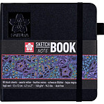 SAKURA Carnet de croquis, 120 x 120 mm, noir