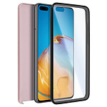 Avizar Coque Huawei P40 Protection Arrière Rigide + Avant Souple Rose