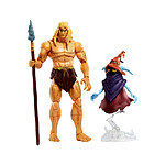 Maîtres de l'Univers : Revelation Masterverse 2022 - Figurines Deluxe Savage He-Man & Orko 18 c