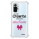 Evetane Coque Xiaomi Redmi Note 10 Pro anti-choc souple angles renforcés transparente Motif Un peu chiante tres attachante