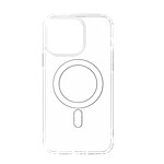 Avizar Coque pour iPhone 14 Pro Max Bi-matière Antichoc Compatible MagSafe  Transparent