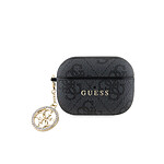 Guess Coque pour Airpods Pro 2 4G Script avec Charm Scintillant Ornée de Strass Noir