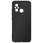 Avizar Coque pour Xiaomi Redmi 12C Silicone Semi-rigide Finition Douce au Toucher Fine  Noir