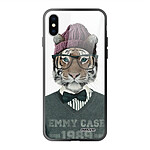 Evetane Coque en verre trempé iPhone Xs Max Tigre Fashion