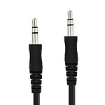 LinQ Câble Audio Auxiliaire Jack 3.5mm Mâle vers Mâle 3m Robuste Flexible  Noir