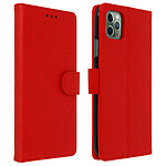 Avizar Étui Apple iPhone 11 Pro Max Housse Intégrale Porte-carte Fonction Support Rouge