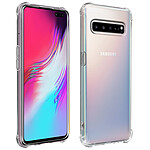 Avizar Coque Samsung Galaxy S10 5G Flexible Antichoc Coins Bumper Transparent