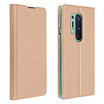 Avizar Housse OnePlus 8 Pro Étui Folio Porte-carte Fonction Support Vidéo rose gold