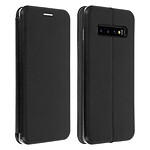 Avizar Etui folio Noir Stand Vidéo pour Samsung Galaxy S10