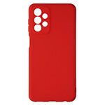 Avizar Coque pour Samsung Galaxy A23 5G Silicone Flexible Finition Mate Anti-traces  rouge