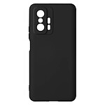 Avizar Coque Xiaomi 11T et 11T Pro Silicone Semi-rigide Soft-touch Fine noir