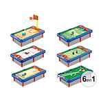 TechKidz Table multi-jeux 6 en 1 - Modèle Evolutive Multicolore