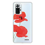 Evetane Coque Xiaomi Redmi Note 10 Pro 360 intégrale transparente Motif Coquelicot Tendance